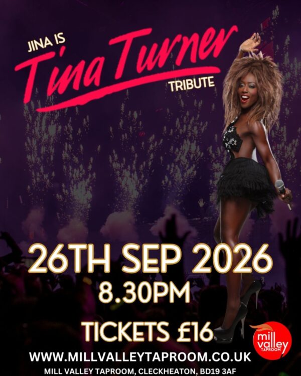 26/09/2026 20:30 | JINA TURNER TINA TURNER TRIBUTE