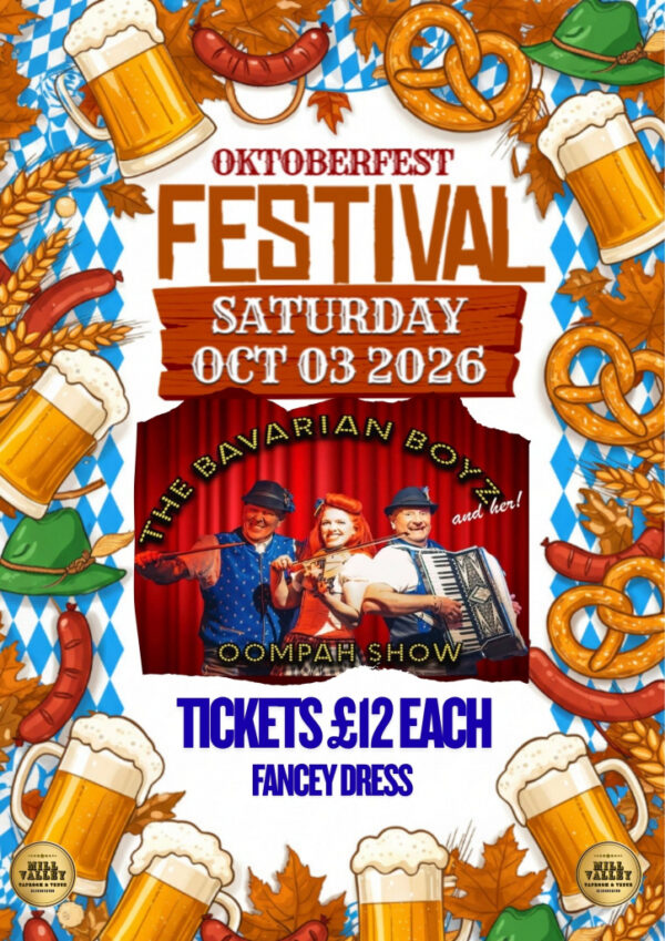 03/10/2026 20:30 | OKTOBER FEST WITH THE BAVERIAN BOYZ & HER