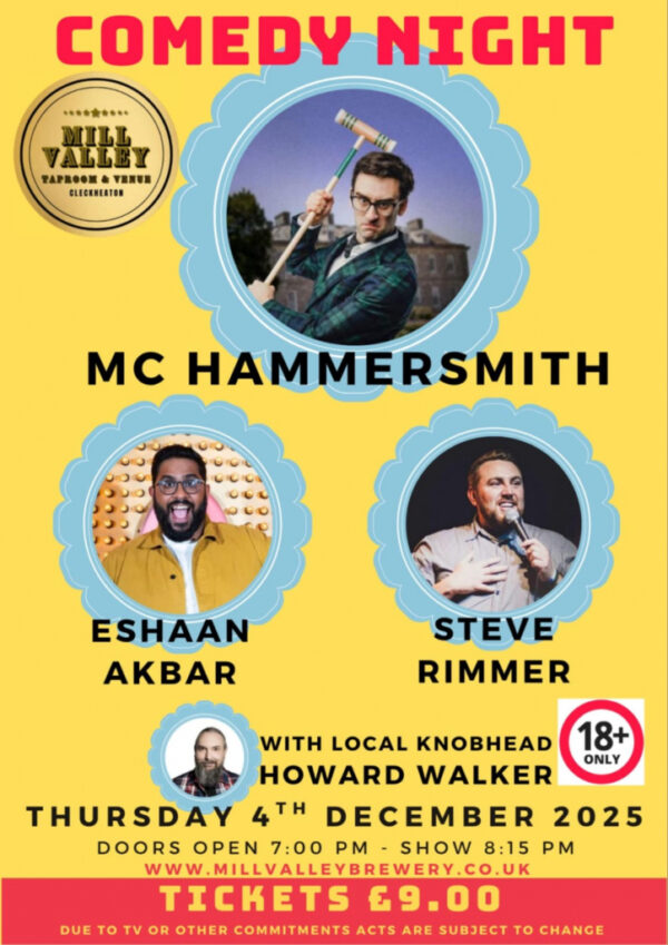 04/12/2025 08:30 | DECEMBER COMEDY NIGHT