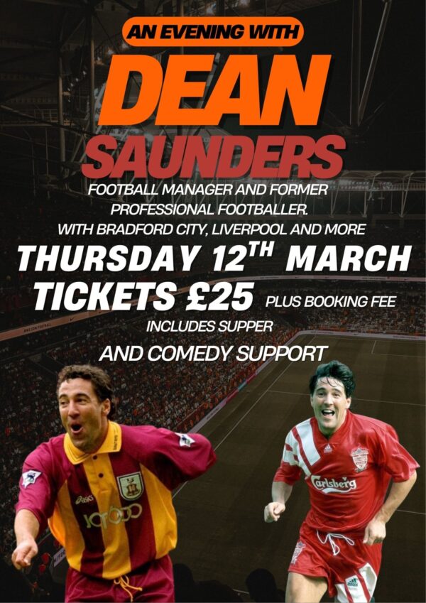 DEAN SAUNDERS NIGHT | THURSDAY 12th MARCH 2026 20:00