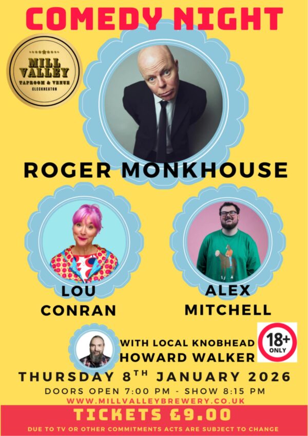 COMEDY NIGHT | THURSDAY 8th JANUARY 2026 8.15pm